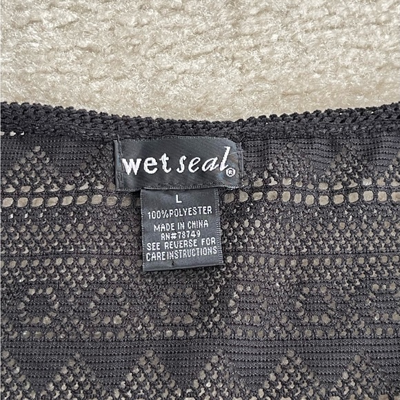 Wet Seal - Long Black Swimsuit Cover Up - Size: Large - Picture 6 of 7